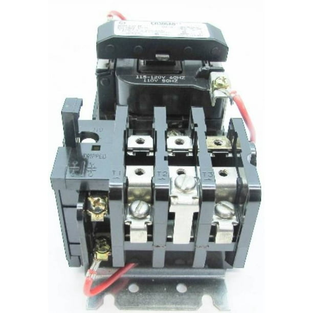 New GE CR306A002 Size 00 Motor Starter 9A 600V 120V Coil CR306A0** NIB